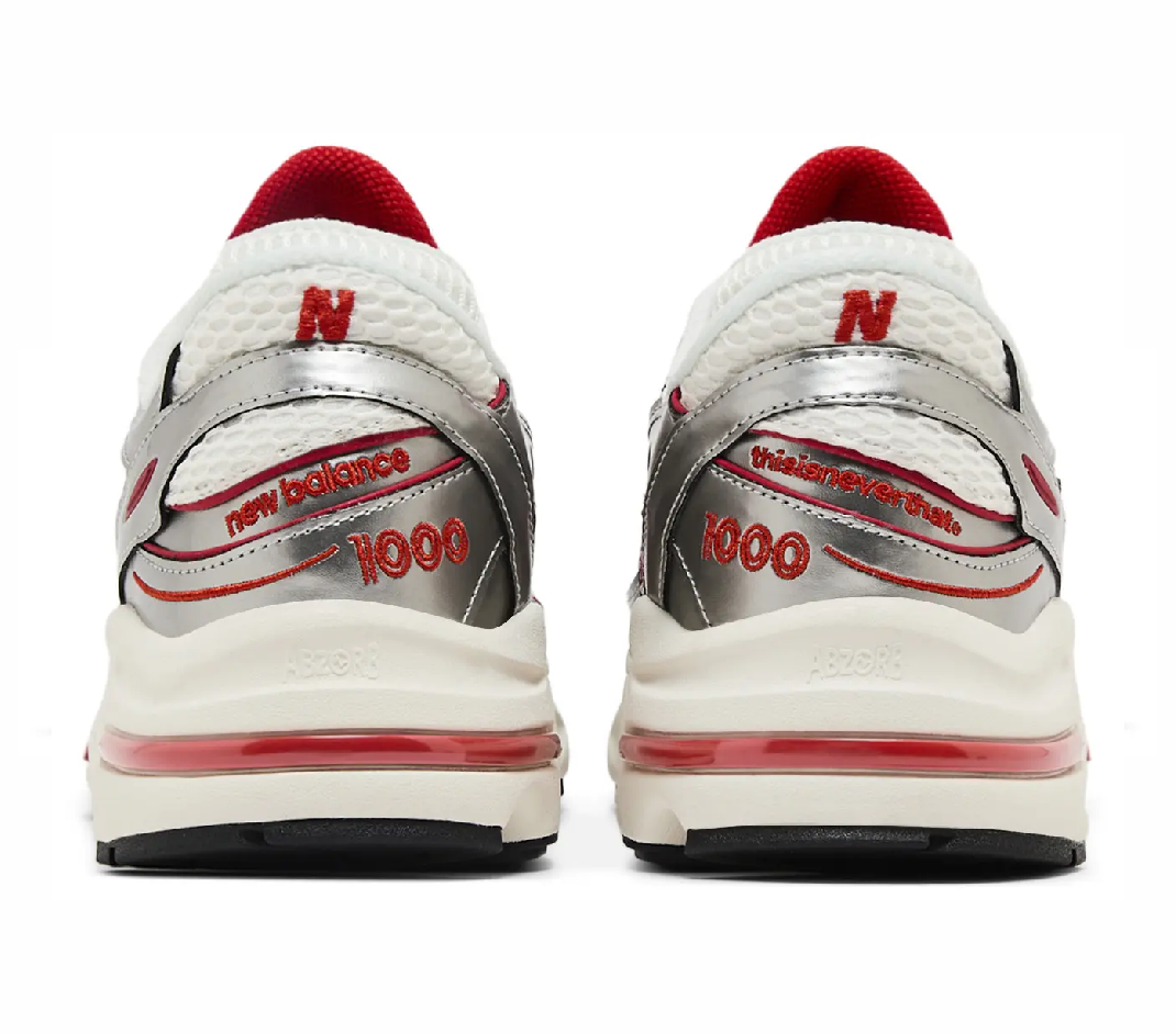 NB 1000 Metallic Silver Red