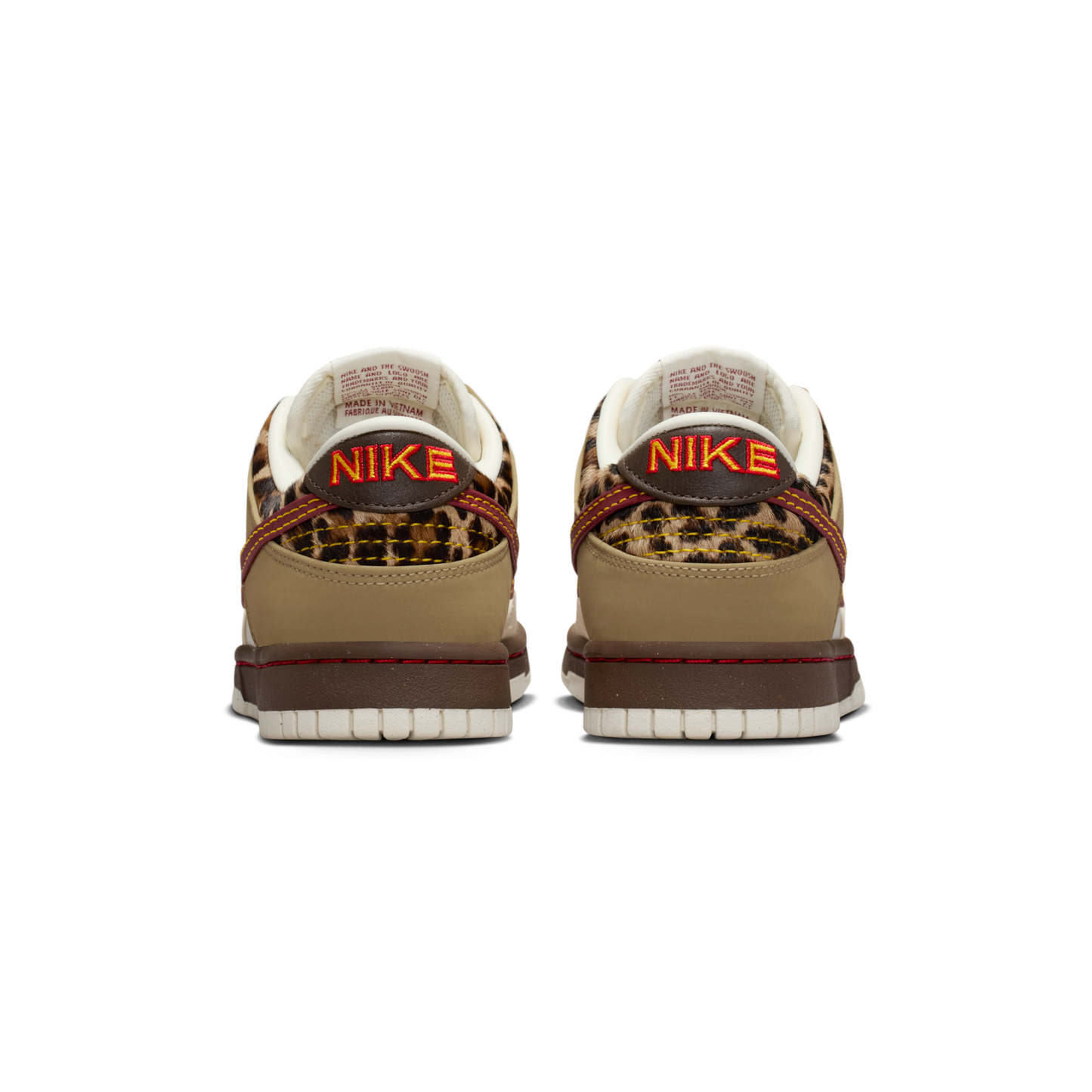 Nike Dunk Low Retro Khaki Team Red Pearl White